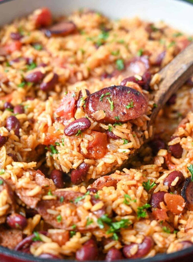 Crock Pot Cajun Smoked Sausage and Rice