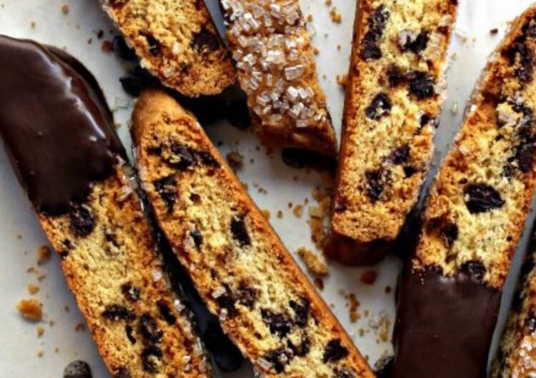 Chocolate Chip Biscotti Recipe Easy Italian Cookie with Crunch