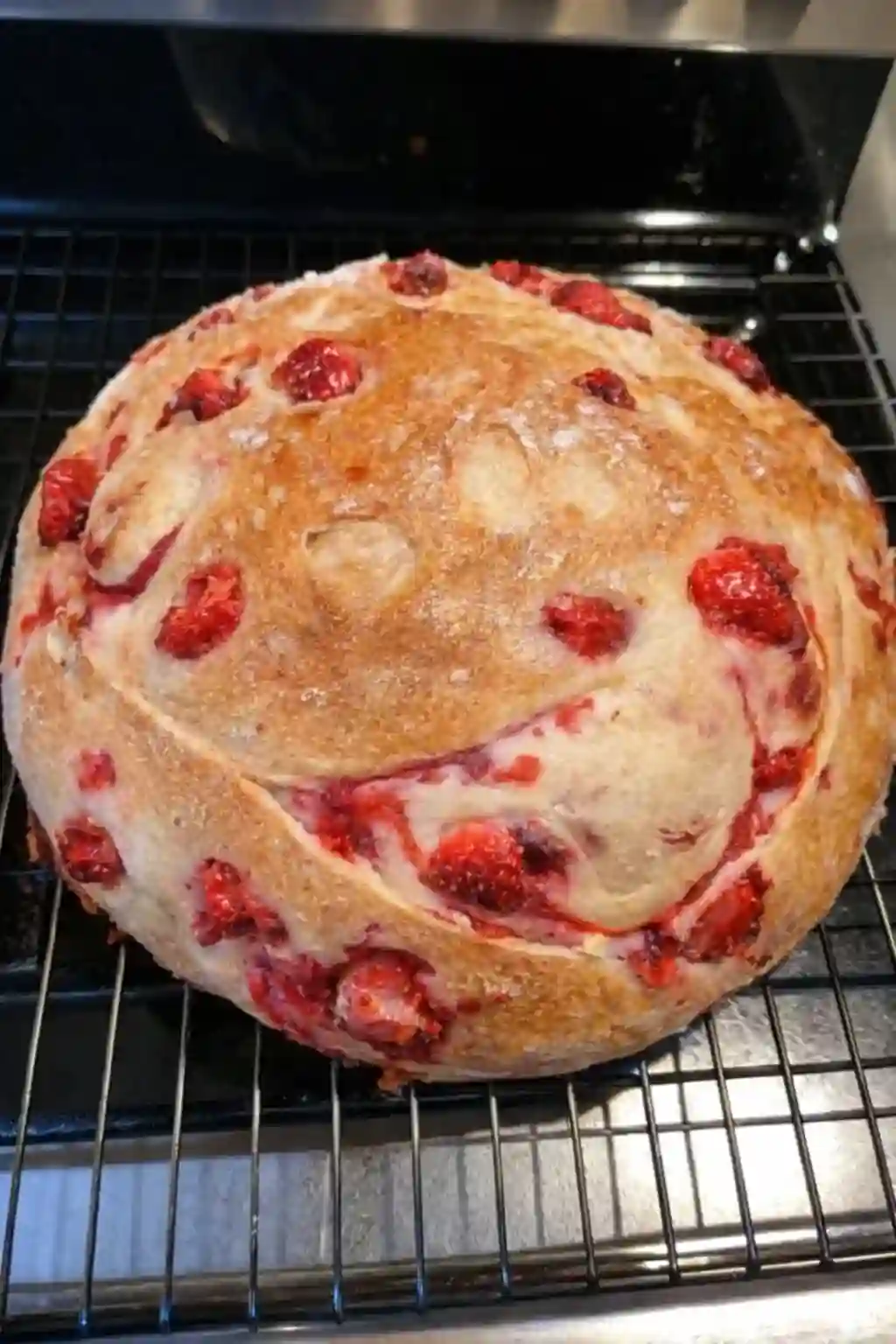 strawberry sourdough bread